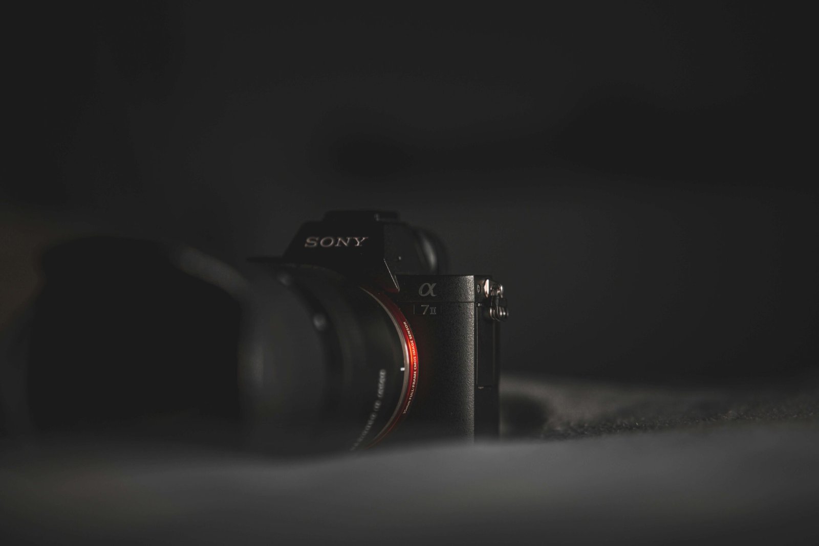 A Camera from SONY with black Background