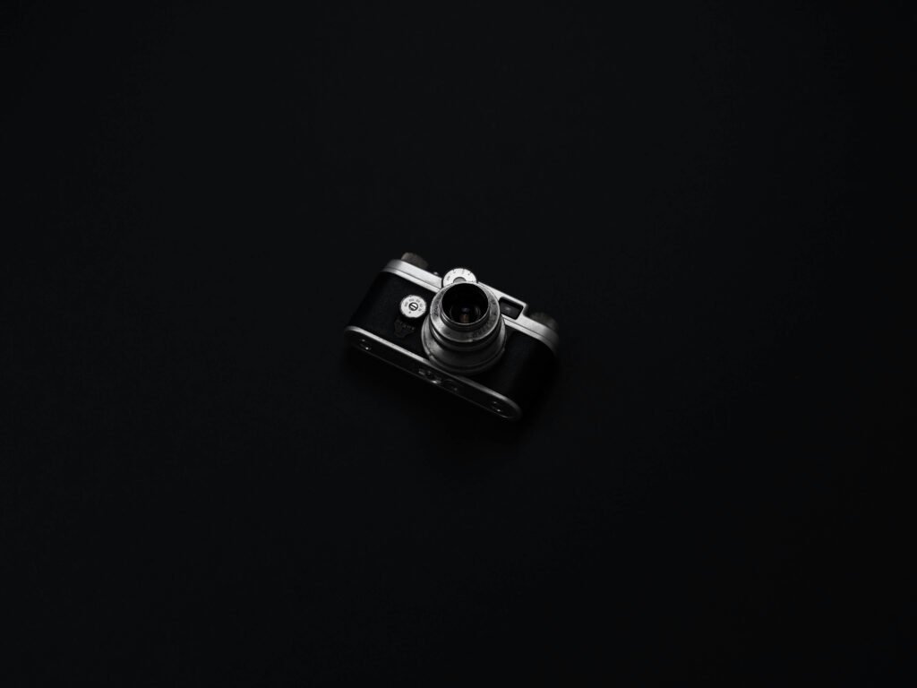 Camera On Black Backgorund